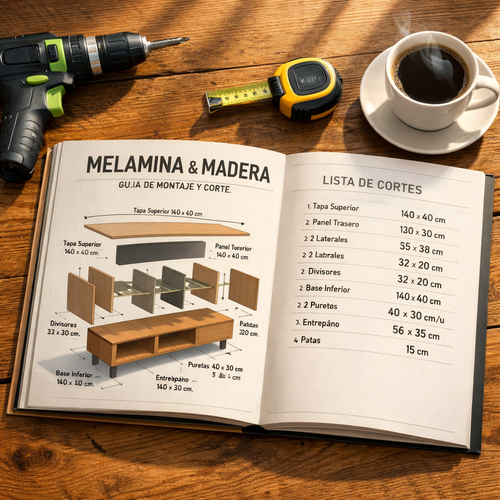 +800 Planos De Muebles De Madera En Melamina + Curso En PDF