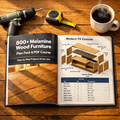 800+ Melamine Wood Furniture Plan Pack & PDF Course